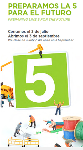 Hoy se inician las obras de remodelación de la línea 5 de Metro de Madrid