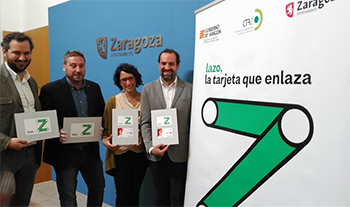 Zaragoza presenta la Tarjeta Lazo que integra todos los modos de transporte público metropolitano