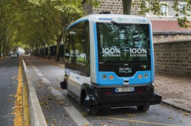 Nueva fase experimental de las lanzaderas autónomas en París