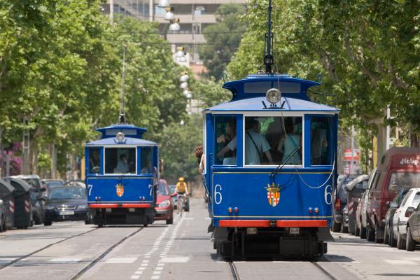 El Tranva Blau vuelve a circular con normalidad en Barcelona
