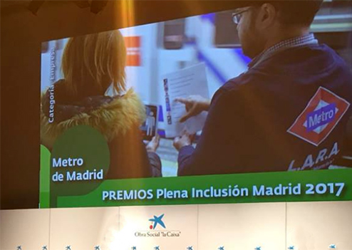 Metro de Madrid recibe el premio Empresa por la inclusin