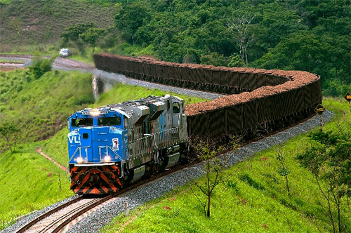 Récord de mercancías transportadas por ferrocarril en Brasil, en 2017