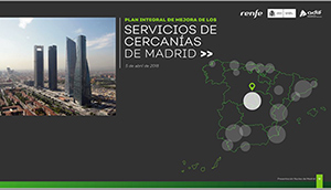 Presentado el Plan de Cercanías de Madrid, con una inversión de más de 5.000 millones para el periodo 2018-2025
