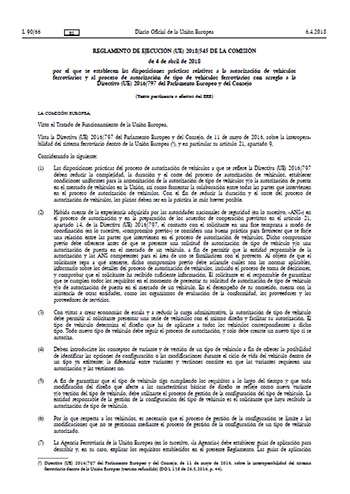 Publicado el Reglamento Europeo sobre autorizacin de vehculos ferroviarios.