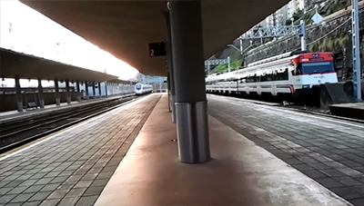 Interrupción temporal de la circulación por obras de mejora de la línea en la estación de Santander