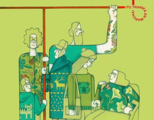 Campaña para fomentar el respeto al medio ambiente del Tranvía de Zaragoza