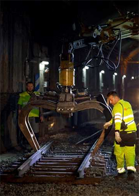 Avanzan los trabajos de mejora en la línea Llobregat-Anoia