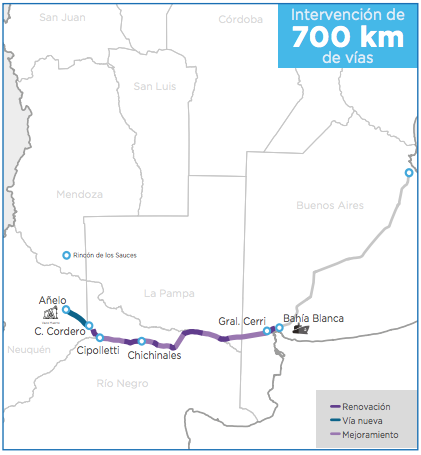 Argentina anuncia la licitación del ferrocarril de Vaca Muerta
