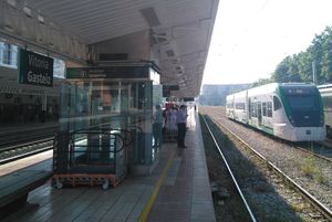 Últimas pruebas de homologación de los vehículos del tren tranvía de la Bahía de Cádiz