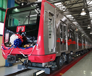 En servicio la primera composici�n de Metro de Santiago montada �ntegramente en el pa�s