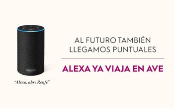 Los usuarios de Renfe podrán planificar sus viajes en AVE sólo con la voz a través de Amazon Alexa
