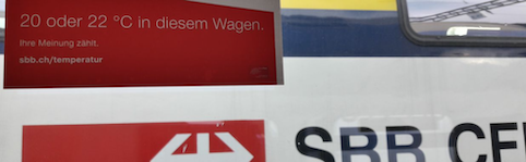 Los Ferrocarriles Suizos probarán a bajar la temperatura en los trenes para ahorrar energía