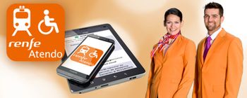 Más de 650.000 viajeros utilizan anualmente Atendo, el servicio de asistencia a personas con discapacidad de Renfe
