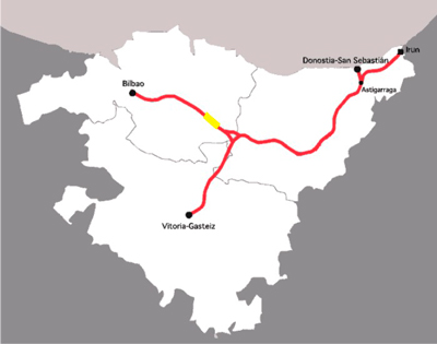 Inversi�n de m�s de 115,4 millones para las obras de plataforma del tramo Atxondo-Abadi�o de la Y vasca