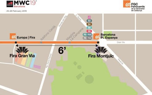FGC conectará Plaza de España con el Mobile World Congress en seis minutos