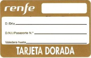 Renfe extiende a un millón de beneficiarios la nueva Tarjeta Dorada