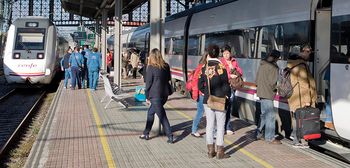 Crece un 2,2 por ciento el número de viajeros en los trenes de Galicia en 2018
