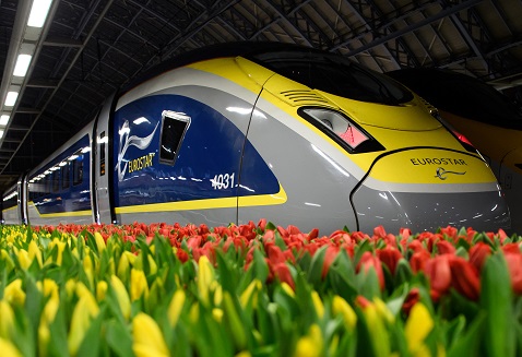 Primer aniversario del servicio de alta velocidad Londres-Ámsterdam de Eurostar