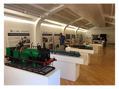 La “Exposición Itinerante” del Museo del Ferrocarril de Madrid, en Alcalá de Henares