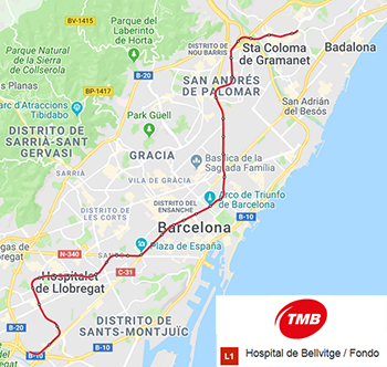 Metro de Barcelona invertir� 20 millones de euros en renovar nueve kil�metros de la l�nea 1