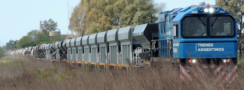 Argentina triplica el volumen de  mercanc�as transportadas por ferrocarril respecto a 2015 