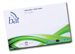 Ya est� a la venta la tarjeta "Bat" para viajar en el tranv�a de Vitoria