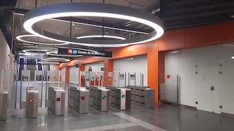 Abierta la estaci�n de Ciutat de la Just�cia de la L10 Sud del metro de Barcelona
