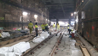 Finalizan los trabajos de mejora de la infraestructura en la l�nea Llobregat-Anoia 
