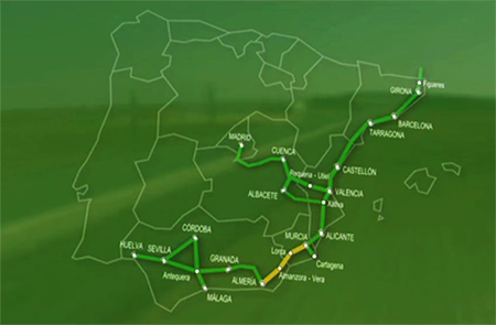 Adjudicados los desv�os destinados al tramo Murcia-Almer�a del Corredor Mediterr�neo