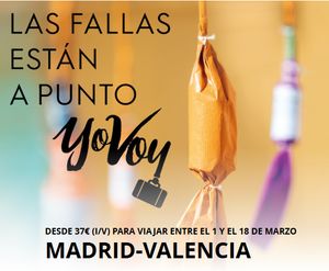 Campa�a �YoVoy a las Fallas 2020�, con descuentos en trenes AVE y Larga Distancia