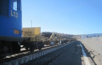 El montaje de v�a en el tramo Pedralba-Orense entra en su fase final