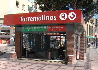 La estacin de Torremolinos-La Nogalera solo mantiene operativo el andn de la va 1 desde el lunes