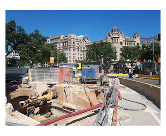 FGC reanuda las obras de ampliacin y mejora de la estacin Plaza de Catalunya, en Barcelona