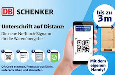 DB Schenker desarrolla una herramienta de firma sin contacto