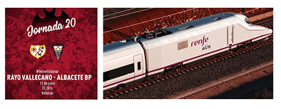 Acuerdo de Renfe con La Liga de f�tbol en la vuelta de la competici�n