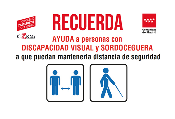 Campa�a en los intercambiadores de Madrid para el uso seguro del transporte p�blico para las personas con discapacidad