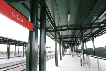 Avances en la adecuaci�n de la estaci�n sevillana de Salteras para el apartado de trenes de 750 metros