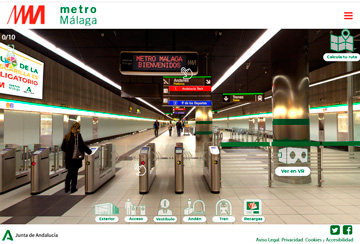 Nueva pgina web interactiva de Metro de Mlaga