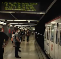 En servicio las l�neas 1 y 4 de metro de Barcelona tras las mejoras en infraestructura