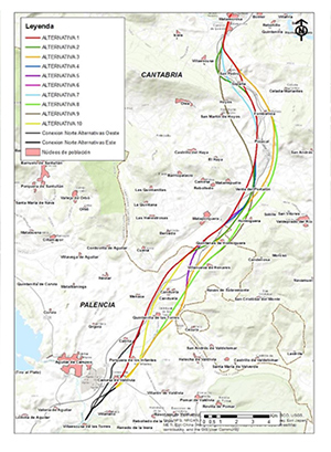 En informaci�n p�blica el estudio del tramo de alta velocidad de acceso a Santander entre Nogales de Pisuerga y Reinosa