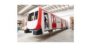 Maqueta de los futuros trenes 7000 de Metro de Barcelona