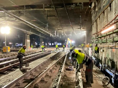 El 1 de marzo culminan las obras del nuevo esquema de v�as de ancho convencional de Barcelona-Sants