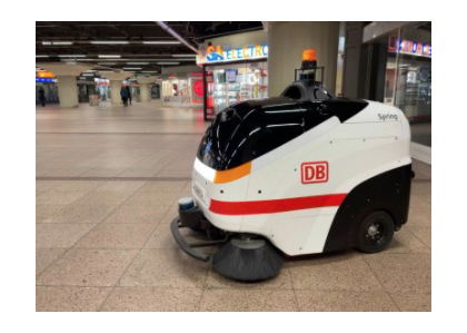Los Ferrocarriles Alemanes prueban un robot de desinfecci�n en la estaci�n de Frankfurt