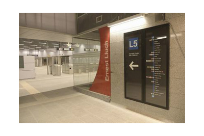 Recta final en la construcci�n de la estaci�n Ernest Lluc del metro de Barcelona