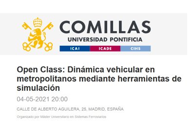 Clase sobre �Din�mica vehicular en metropolitanos mediante herramientas de simulaci�n�