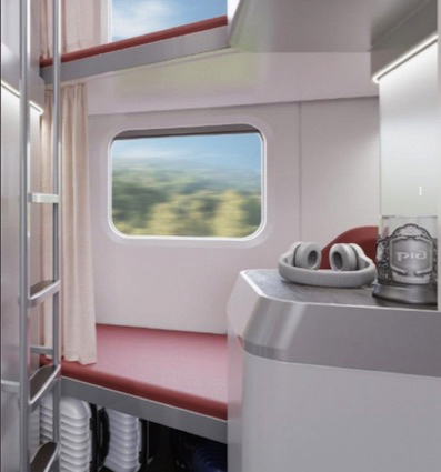 Los Ferrocarriles Rusos presentan el nuevo concepto de coche c�psula
