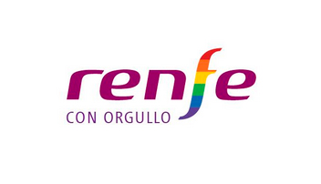 Logotipo arco�ris en los trenes de Renfe por el D�a del Orgullo LGTBI
