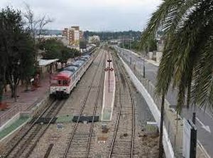 Obras de mantenimiento y mejora en el haz de v�as de la estaci�n de Chiva, en Valencia