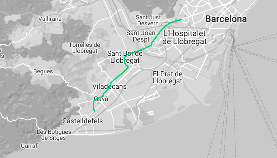 Estudios para reactivar el proyecto de la nueva línea de Cercanías entre Castelldefels y Barcelona