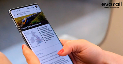 Evo-rail lanza en Espa�a la conectividad 5G para el ferrocarril
